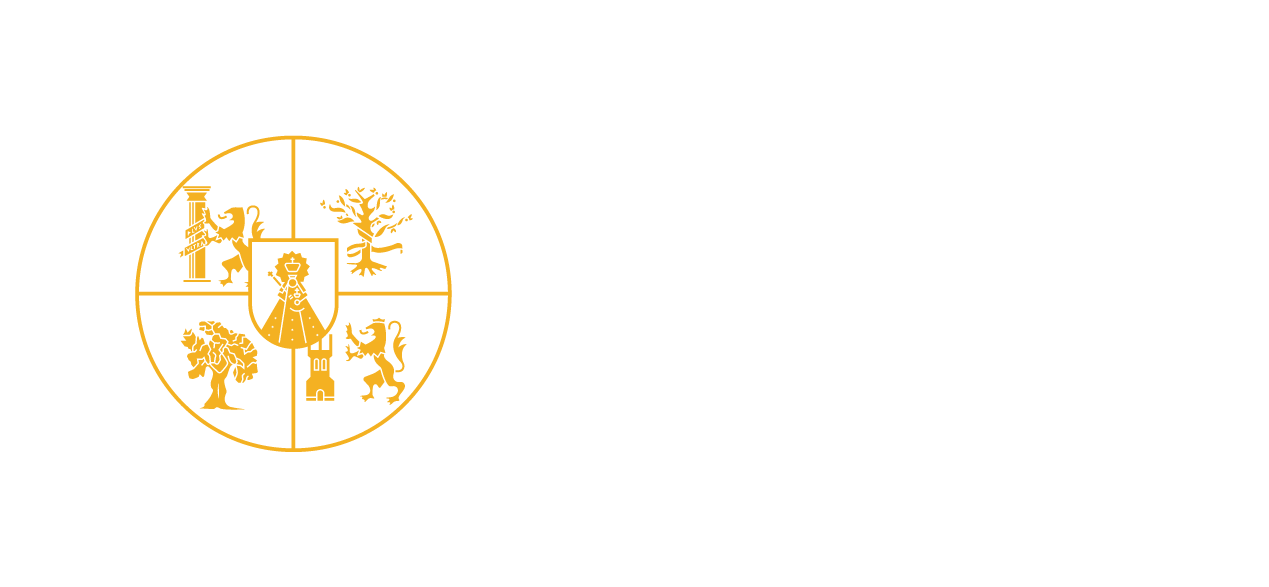 Logotipo del Departamento de Construcción de la Universidad de Extremadura horizontal con variación para fondos negros